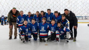 Skupinov fotka druhé místo HC Rokycany na Myšák CUP 2024 pro ročník 2016